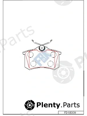 FBK FD18009 — Brake Pad Set, disc brake