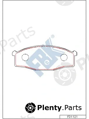 FBK FD1121 — Brake Pad Set, disc brake