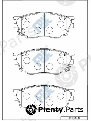FBK FD3816M — Brake Pad Set, disc brake