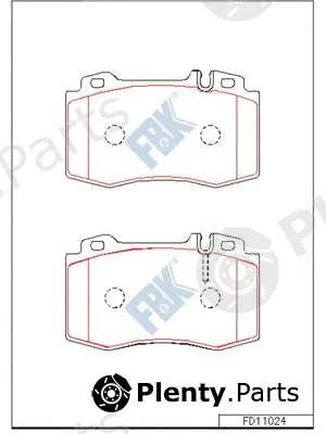 FBK FD11024 — Brake Pad Set, disc brake