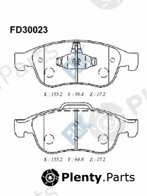 FBK FD30023 — Brake Pad Set, disc brake
