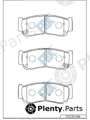 FBK FD23018M — Brake Pad Set, disc brake