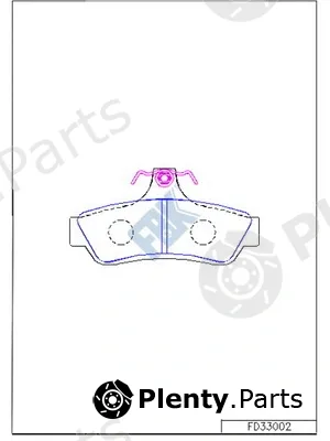 FBK FD33002 — Brake Pad Set, disc brake
