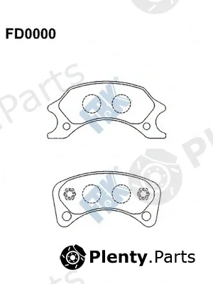 FBK FD0000 — Brake Pad Set, disc brake