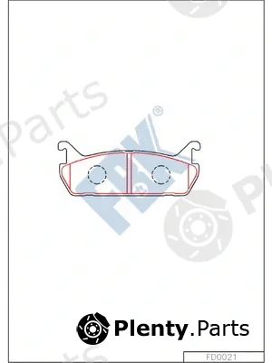 FBK FD0021 — Brake Pad Set, disc brake