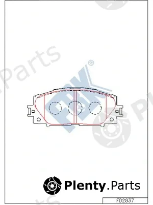 FBK FD2837 — Brake Pad Set, disc brake