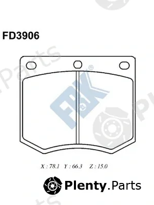 FBK FD3906 — Brake Pad Set, disc brake