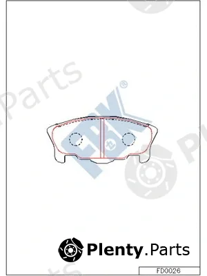 FBK FD0026 — Brake Pad Set, disc brake