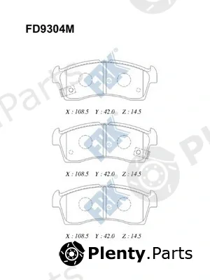 FBK FD9304M — Brake Pad Set, disc brake
