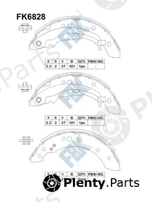 FBK FK6828 — Brake Shoe Set