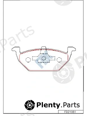 FBK FD21081 — Brake Pad Set, disc brake