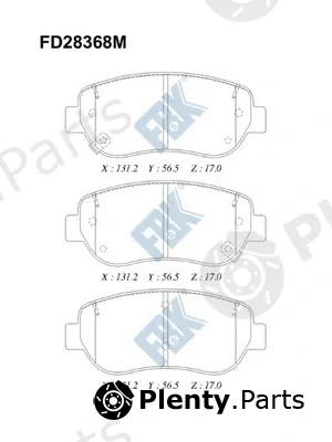 FBK FD28368M — Brake Pad Set, disc brake