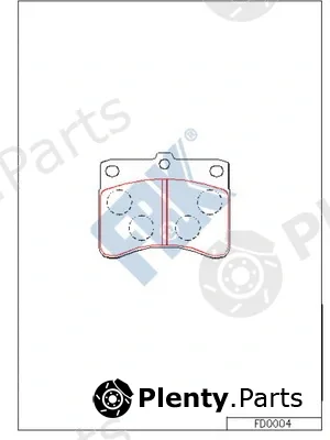 FBK FD0004 — Brake Pad Set, disc brake