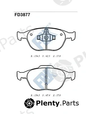 FBK FD3877 — Brake Pad Set, disc brake