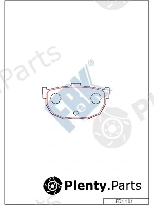 FBK FD1161 — Brake Pad Set, disc brake