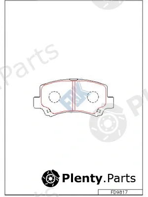 FBK FD9817 — Brake Pad Set, disc brake