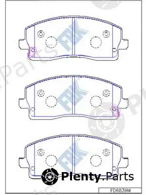 FBK FD6839M — Brake Pad Set, disc brake