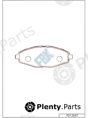 FBK FD13047 — Brake Pad Set, disc brake
