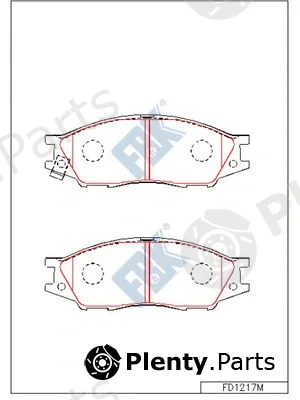 FBK FD1217M — Brake Pad Set, disc brake