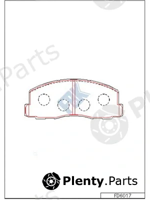 FBK FD6017 — Brake Pad Set, disc brake