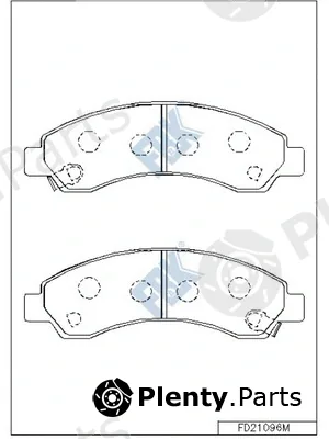 FBK FD21096M — Brake Pad Set, disc brake