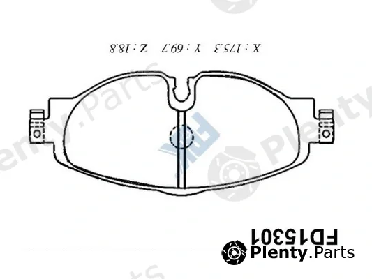 FBK FD15301 — Brake Pad Set, disc brake