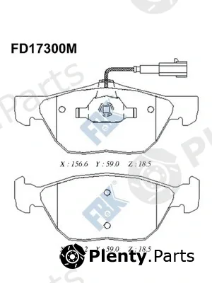 FBK FD17300M — Brake Pad Set, disc brake