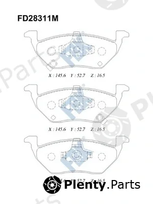 FBK FD28311M — Brake Pad Set, disc brake
