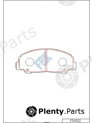 FBK FD0022 — Brake Pad Set, disc brake