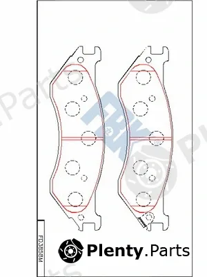 FBK FD3858M — Brake Pad Set, disc brake