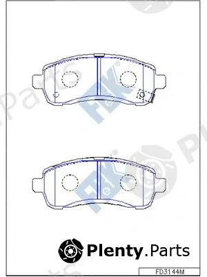 FBK FD3144M — Brake Pad Set, disc brake