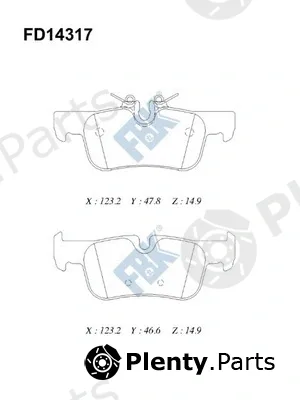 FBK FD14317 — Brake Pad Set, disc brake