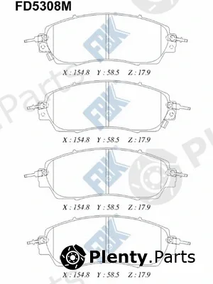 FBK FD5308M — Brake Pad Set, disc brake