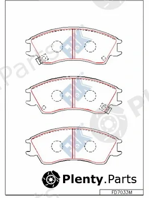 FBK FD7033M — Brake Pad Set, disc brake