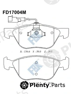 FBK FD17004M — Brake Pad Set, disc brake