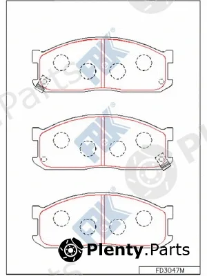 FBK FD3047M — Brake Pad Set, disc brake