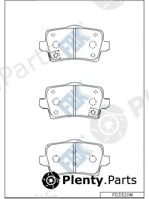 FBK FD3320M — Brake Pad Set, disc brake