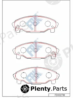 FBK FD0027M — Brake Pad Set, disc brake