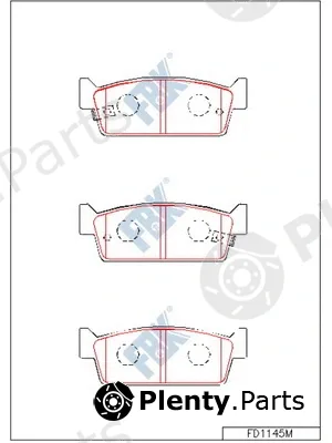 FBK FD1145M — Brake Pad Set, disc brake