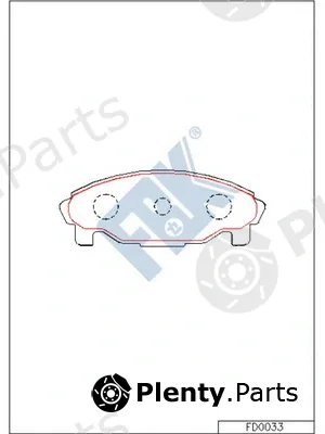 FBK FD0033 — Brake Pad Set, disc brake