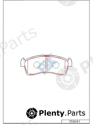 FBK FD9041 — Brake Pad Set, disc brake