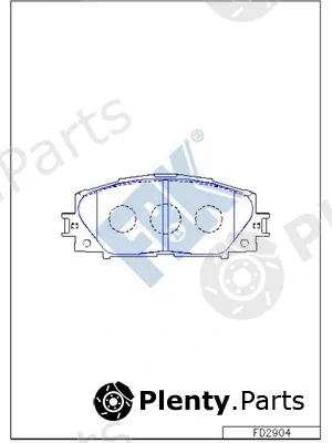 FBK FD2904 — Brake Pad Set, disc brake