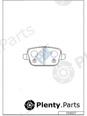 FBK FD6837 — Brake Pad Set, disc brake