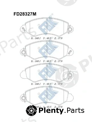 FBK FD28327M — Brake Pad Set, disc brake