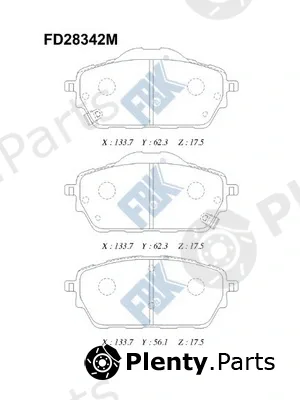 FBK FD28342M — Brake Pad Set, disc brake