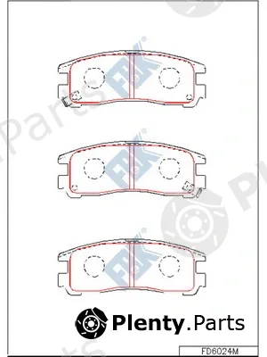 FBK FD6024M — Brake Pad Set, disc brake