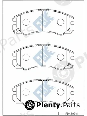 FBK FD4803M — Brake Pad Set, disc brake