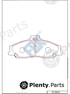 FBK FD3805 — Brake Pad Set, disc brake