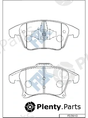 FBK FD3910 — Brake Pad Set, disc brake
