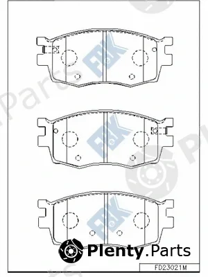 FBK FD23021M — Brake Pad Set, disc brake